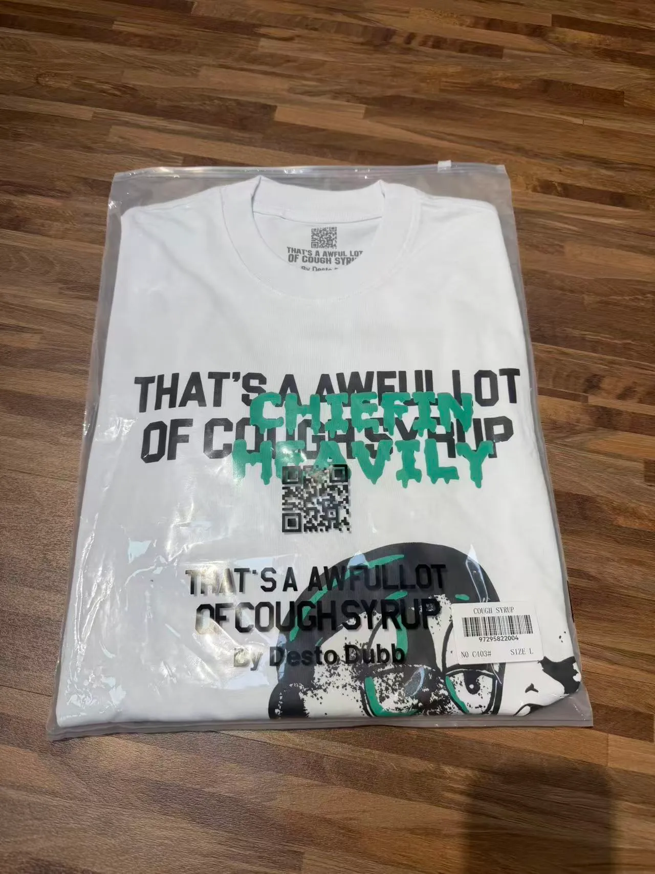 C # / Black THAT'S A AWFUL LOT OF COUGH SYRUP In Stock （ T Series） Same Style. （fabric): 100% Sizes（size）：S-M L X L （colour）： / Black 👉